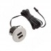 PULSE USB-розетка, врезная, 2 USB, никель матовый (USB-2S-MN)