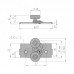 PULSE INTEGRO Комплект универсальных роликов на 1 дверь (ROL1260)