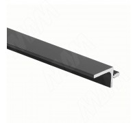 PULSE ГОЛАТАЙМ Профиль-ручка для верхней базы, черный матовый (краска RAL9005), L-3000, GOLATIME (GL2.152A.3000.BLM PR)
