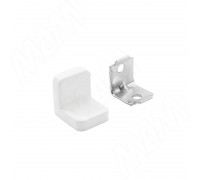 PULSE ANGLE Уголок мебельный с пластиковой накладкой 21х21х19 мм, белый (PLS20X20X20WH)