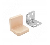 PULSE ANGLE Уголок мебельный с пластиковой накладкой 26х26х28 мм, бежевый (PLS26X26X28BG)