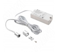 PULSE Выключатель инфракрасный (IR) на преграду, врезной, хром матовый, 220V, 250W (SW2-DS-FM-1MCR)