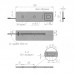 PULSE КВАДРУМ Светодиодный светильник, нейтральный белый 4000К, 12V, 2,4W, серебро, QUADRUM (QD12-190NO-MCR-NW2)