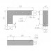 PULSE ЛОФТ Менсолодержатель для деревянных полок L-200 мм, белый муар, LOFT (LFT.001.200.00WHT)
