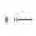 PULSE Стяжка для столешницы М6x100 (D35X100 CN MP)