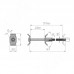 PULSE Стяжка для столешницы М6x150 (D35X150 CN MP)