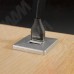 PULSE USB-розетка, врезная, квадратная, 2 USB, хром матовый (USB-2S-Q-MCR)