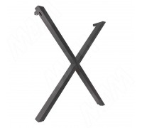 PULSE АСПЕН Опора для стола X-образная, 60х30, H715+10 мм, графит, 1шт. (AS60X30/715 GR)