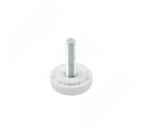 PULSE Ножка мебельная, М6x20, белая (PI01.M6X20.WH)