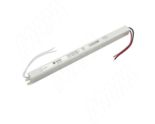 PULSE СЛИМ Блок питания AC-230/DC-12V, сверхтонкий, IP20, 36W, SLIM (PS12-IP20-SL-S-36W)