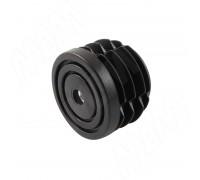 PULSE Подпятник для круглой трубы D50 мм, с резьбой М8, черный (HL.R.50.M8.BL)