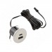 PULSE USB-розетка, врезная, 1 USB, 1 Type-C, никель матовый (USB-2S-C-MN)