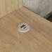PULSE USB-розетка, врезная, 1 USB, 1 Type-C, никель матовый (USB-2S-C-MN)