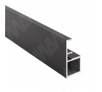 PULSE SECRET MAXI Профиль рамочный узкий с интегрированной ручкой, черный (анод), L-5400 (FP00263HBL)