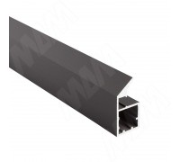 PULSE SECRET Профиль рамочный узкий, с наклонной ручкой, черный (анод), L-2700 (FP00736TBL-S3)