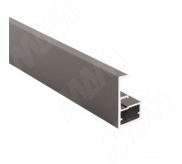 PULSE LINEA Профиль рамочный узкий, с интегрированной ручкой, графит (краска), L-2700 (FP00738HGP-S3)