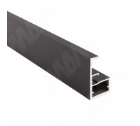 PULSE LINEA Профиль рамочный узкий, с интегрированной ручкой, черный (анод), L-5400 (FP00738HBL)