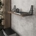PULSE АВИНЬОН Менсолодержатель (L+R) для деревянных полок, черный матовый, AVIGNON (AVG.LFT.RHT.BL)