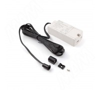 PULSE Выключатель инфракрасный (IR) на преграду, врезной, черный, 220V, 250W (SW2-DS-FM-1BL)