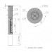 PULSE Опора для стола выдвижная, D60/50, H710-870 мм, хром, 4шт. (TG609.710.CR)