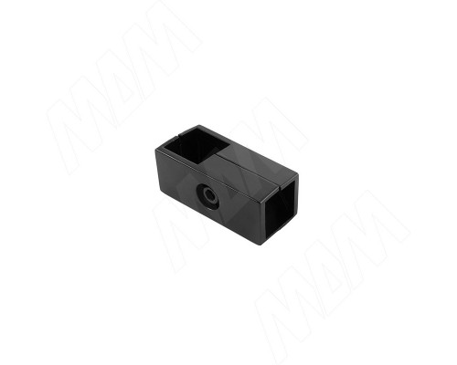 PULSE CUBO Соединитель перпендикулярный 2-х труб, черный (CN2535BL)