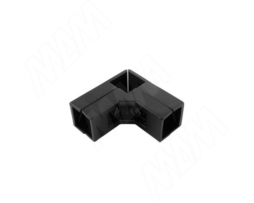 PULSE CUBO Соединитель угловой 3-х труб, черный (CN2553BL)