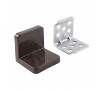 PULSE ANGLE Уголок мебельный с пластиковой накладкой 31х31х33 мм, венге (PLS30X30X30DB)