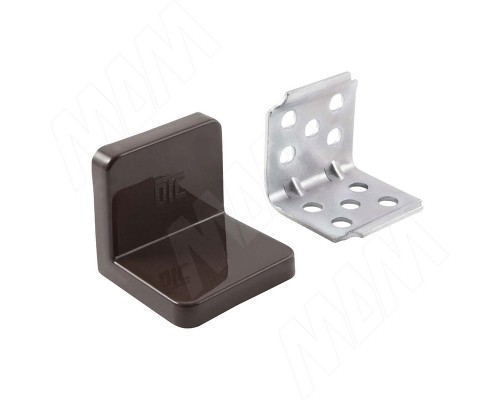 PULSE ANGLE Уголок мебельный с пластиковой накладкой 31х31х33 мм, венге (PLS30X30X30DB)