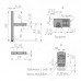 PULSE Опора декоративная Н150мм (20x20) черный матовый (ADJ22.150.BLC)