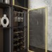 PULSE LINEA Профиль рамочный узкий, с интегрированной ручкой, золото брашированное (анод), L-5400 (FP00738HGLB)