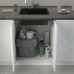 PULSE EASYBOX F45 Корзина встраиваемая для мусора выдвижная с доводчиком и крышкой-полкой, объём 50 (2x25) л, цвет тёмно-серый (EMB452-50DG)