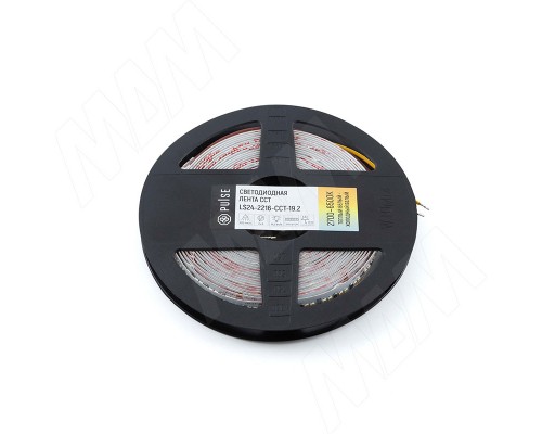 PULSE CCT Светодиодная лента 2216/240, 24V, 5 м, теплый белый - холодный белый 2700-6500К, IP20, 19.2W/1м (LS24-2216-CCT-19.2)