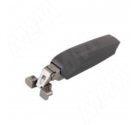 PULSE ХАРМОНИ НЕРО Петля с доводчиком накладная, стандартная 90/105, для алюминиевого профиля, черный никель, HARMONY NERO (HN90FO-AL-BL)