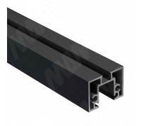 PULSE PS65 Горизонтальный профиль верх/низ, черный, L-3000 (PR657003046RUBL-S3)