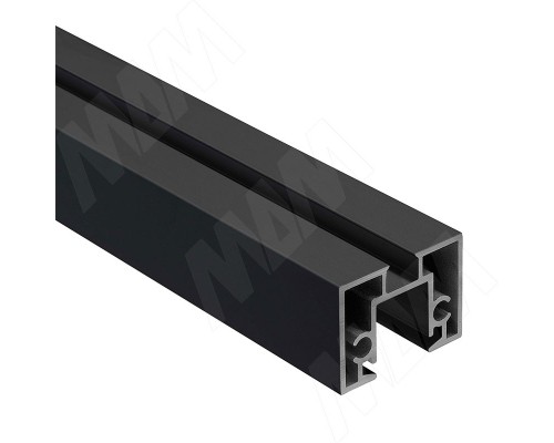 PULSE PS65 Горизонтальный профиль верх/низ, черный, L-3000 (PR657003046RUBL-S3)