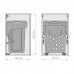 PULSE HAMPER LF45 Корзина для белья откидная, 1 емкость (48л), цвет белый (LHF451-48WT)