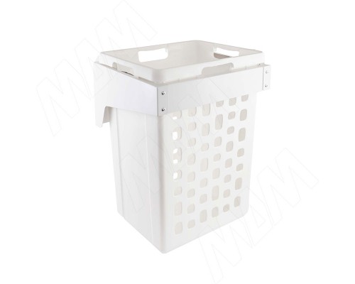 PULSE HAMPER LF45 Корзина для белья откидная, 1 емкость (48л), цвет белый (LHF451-48WT)