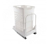 PULSE HAMPER LW40 Корзина для белья выдвижная, 1 емкость (48л), напр.полн.выдв., плавн.закр., цвет белый (LHW401-48WT)