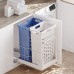 PULSE HAMPER LW45 Корзина для белья выдвижная, 2 емкости (35л+35л), напр.полн.выдв., плавн.закр., цвет белый (LHW452-70WT)