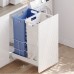 PULSE HAMPER LW45 Корзина для белья выдвижная, 2 емкости (35л+35л), напр.полн.выдв., плавн.закр., цвет белый (LHW452-70WT)