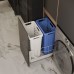 PULSE HAMPER LW45 Корзина для белья выдвижная, 2 емкости (35л+35л), напр.полн.выдв., плавн.закр., цвет белый (LHW452-70WT)