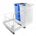 PULSE HAMPER LW45 Корзина для белья выдвижная, 2 емкости (35л+35л), напр.полн.выдв., плавн.закр., цвет белый (LHW452-70WT)