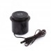 PULSE ПУФФ Выдвижной блок розеток, d=60 мм, 1 USB, 1 USB Type-C, 12V беспроводная зарядка, 15W, черный, PUFF (PU-60-1A1C-W-BL)