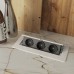 PULSE ПОП-АП Выдвижной блок розеток, 265*118 мм, 3 розетки, белый, POP-UP (PU-S-3S-WH)