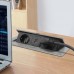 PULSE ПОП-АП Выдвижной блок розеток, 265*118 мм, 2 розетки, 1 USB, 1 USB Type-C, быстрая зарядка, графит, POP-UP (PU-S-2S1A1C-F-GR)