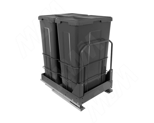 PULSE MOVEBOX F45 Система сортировки и хранения, платформа, 2 емкости (2x35), полн.выдв., плавн.закр., графит (WRB452-70DGPFS)