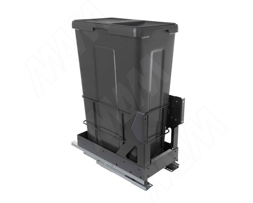 PULSE MOVEBOX F30 Система сортировки и хранения, платформа, 1 емкость (1x35), креп. фасада, полн.выдв., плавн.закр., графит (WRB301-35DGHFS)