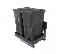 PULSE MOVEBOX F40 Система сортировки и хранения, платформа, 2 емкости (2x21), креп. фасада, полн.выдв., плавн.закр., графит (WRB402-42DGHFS)