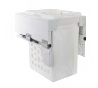 PULSE HAMPER LM45 Корзина для белья выдвижная, 1 емкость (48л), напр.полн.выдв., плавн.закр., креп.фасада, цвет белый (LHM451-48WT)