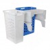 PULSE HAMPER LM45 Корзина для белья выдвижная, 2 емкости (35л+35л), напр.полн.выдв., плавн.закр., цвет белый (LHM452-70WT)